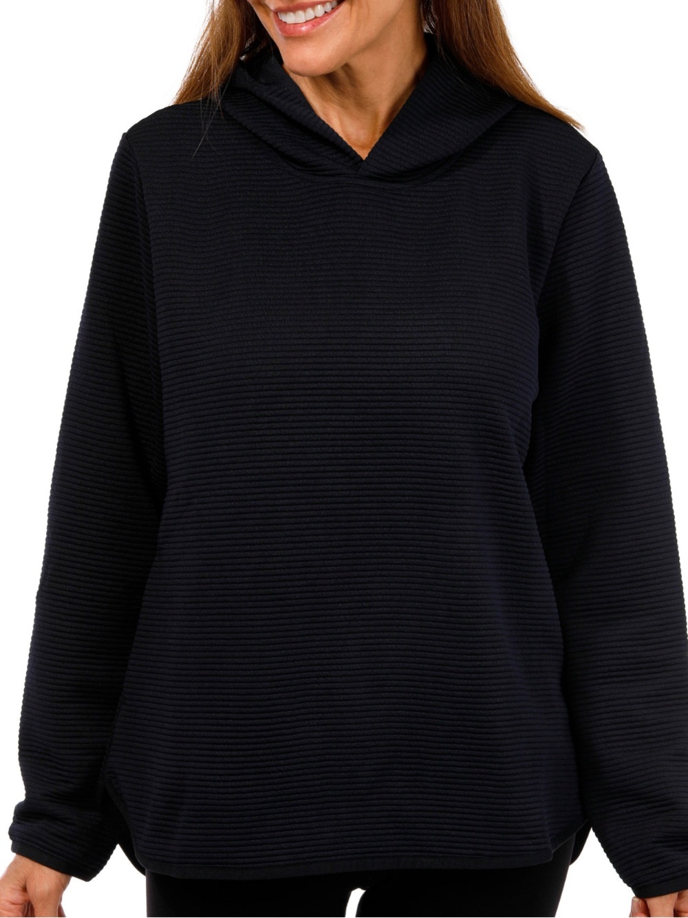 NWT Skechers Cozy Women's Hooded Pullover Sweatshirt - Black Size S